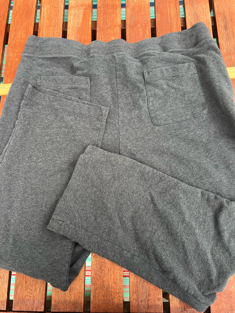 LL bean joggers sweatpants gray heavyweight XL pockets